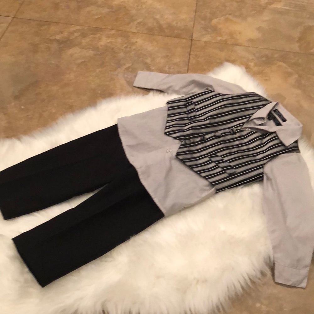 Andrew FEZZA lLong Sleeves Dress Shirt and pants.